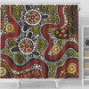 Australia Aboriginal Shower Curtain - Illustration Based On Aboriginal Style Of Artwork Shower Curtain