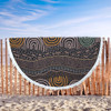 Australia Aboriginal Beach Blanket - Indigenous Art Background Beach Blanket