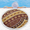 Australia Aboriginal Beach Blanket - Australian Aboriginal Style Of Pattern Background Beach Blanket