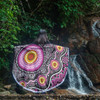 Australia Aboriginal Beach Blanket - Beautiful Vector Painting Showcasing Aboriginal Dot Artwork Beach Blanket