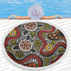 Australia Aboriginal Beach Blanket - Illustration Based On Aboriginal Style Of Artwork Beach Blanket