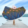 Australia Aboriginal Beach Blanket - Aboriginal Dreaming Dot Art Beach Blanket
