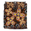 Australia Aboriginal Bedding Set - Flowers Inspired By The Aboriginal Art Bedding Set