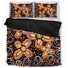 Australia Aboriginal Bedding Set - Flowers Inspired By The Aboriginal Art Bedding Set