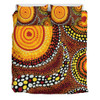 Australia Aboriginal Bedding Set - Brown Aboriginal Style Dot Art Bedding Set