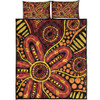 Australia Aboriginal Quilt Bed Set - Dot Art That Reflects Aboriginal Traditions Inspired Quilt Bed Set