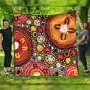 Australia Aboriginal Quilt - Colorful Dot Art Inspired By Aboriginal Culture Quilt
