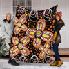 Australia Aboriginal Blanket - Flowers Inspired By The Aboriginal Art Blanket
