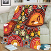 Australia Aboriginal Blanket - Colorful Dot Art Inspired By Aboriginal Culture Blanket