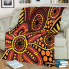 Australia Aboriginal Blanket - Dot Art That Reflects Aboriginal Traditions Inspired Blanket