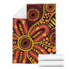 Australia Aboriginal Blanket - Dot Art That Reflects Aboriginal Traditions Inspired Blanket