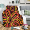 Australia Aboriginal Blanket - Dot Art That Reflects Aboriginal Traditions Inspired Blanket