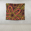 Australia Aboriginal Tapestry - Dot Art That Reflects Aboriginal Traditions Inspired Tapestry