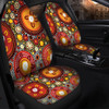 Australia Aboriginal Car Seat Cover - Colorful Dot Art Inspired By Aboriginal Culture Car Seat Cover