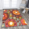 Australia Aboriginal Area Rug - Colorful Dot Art Inspired By Aboriginal Culture Area Rug