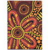 Australia Aboriginal Area Rug - Dot Art That Reflects Aboriginal Traditions Inspired Area Rug