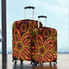 Australia Aboriginal Luggage Cover - Dot Art That Reflects Aboriginal Traditions Inspired Luggage Cover