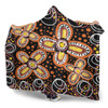 Australia Aboriginal Hooded Blanket - Flowers Inspired By The Aboriginal Art Hooded Blanket