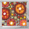 Australia Aboriginal Shower Curtain - Colorful Dot Art Inspired By Aboriginal Culture Shower Curtain