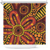 Australia Aboriginal Shower Curtain - Dot Art That Reflects Aboriginal Traditions Inspired Shower Curtain