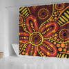 Australia Aboriginal Shower Curtain - Dot Art That Reflects Aboriginal Traditions Inspired Shower Curtain