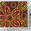 Australia Aboriginal Shower Curtain - Dot Art That Reflects Aboriginal Traditions Inspired Shower Curtain