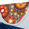 Australia Aboriginal Beach Blanket - Colorful Dot Art Inspired By Aboriginal Culture Beach Blanket
