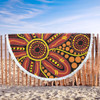 Australia Aboriginal Beach Blanket - Dot Art That Reflects Aboriginal Traditions Inspired Beach Blanket