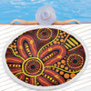 Australia Aboriginal Beach Blanket - Dot Art That Reflects Aboriginal Traditions Inspired Beach Blanket