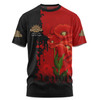 Australia Anzac Day Custom T-shirt - Australian And New Zealand Warriorsers In Flanders Fields Poppy Flowers T-shirt