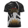 Australia Anzac Day Custom T-shirt - Lest We Forget With Black Camouflage Pattern T-shirt