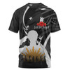 Australia Anzac Day Custom T-shirt - Lest We Forget With Black Camouflage Pattern T-shirt