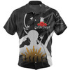 Australia Anzac Day Custom Hawaiian Shirt - Lest We Forget With Black Camouflage Pattern Hawaiian Shirt