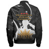 Australia Anzac Day Custom Bomber Jacket - Lest We Forget With Black Camouflage Pattern Bomber Jacket