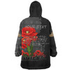 Australia Anzac Day Custom Snug Hoodie - Australian And New Zealand Warriorsers In Flanders Fields Poppy Flowers V2 Snug Hoodie