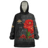 Australia Anzac Day Custom Snug Hoodie - Australian And New Zealand Warriorsers In Flanders Fields Poppy Flowers V2 Snug Hoodie