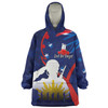 Australia Anzac Day Custom Snug Hoodie - Lest We Forget With Blue Camouflage Pattern Snug Hoodie