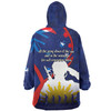Australia Anzac Day Custom Snug Hoodie - Lest We Forget With Blue Camouflage Pattern Snug Hoodie