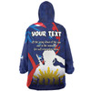 Australia Anzac Day Custom Snug Hoodie - Lest We Forget With Blue Camouflage Pattern Snug Hoodie
