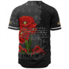 Australia Anzac Day Custom Baseball Shirt - Australian And New Zealand Warriorsers In Flanders Fields Poppy Flowers V2 Baseball Shirt