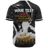 Australia Anzac Day Custom Baseball Shirt - Lest We Forget With Black Camouflage Pattern Baseball Shirt