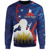 Australia Anzac Day Custom Sweatshirt - Lest We Forget With Blue Camouflage Pattern Sweatshirt