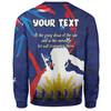 Australia Anzac Day Custom Sweatshirt - Lest We Forget With Blue Camouflage Pattern Sweatshirt