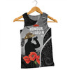 Australia Anzac Day Custom Men Singlet - Australia And New Zealand Warriors Honour The Fallen Lest We Forget Men Singlet