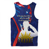 Australia Anzac Day Custom Men Singlet - Lest We Forget With Blue Camouflage Pattern Men Singlet