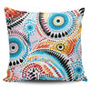 Australia Aboriginal Pillow Cases - Traditional Australian Aboriginal Native Design (White) Pillow Cases