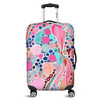 Australia Aboriginal Luggage Cover - Australian Aboriginal Art Vivid Pastel Colours Luggage Cover