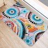 Australia Aboriginal Doormat - Traditional Australian Aboriginal Native Design (White) Doormat