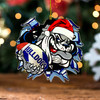 Canterbury-Bankstown Bulldogs Christmas Acrylic And Wooden Ornament - Merry Doggies Chrissie