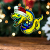 Parramatta Eels Christmas Acrylic And Wooden Ornament - Parramatta Eels Mascot Xmas